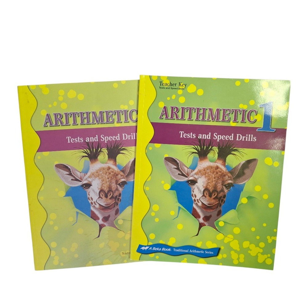 Abeka Arithmetic 1 Tests‎ and Speed Drills Student Book and Teacher Key Set